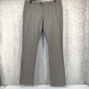 Gustin 212 Stretch Chino Mens 38x36 Green Grey Slim Pants Made in USA Button Fly